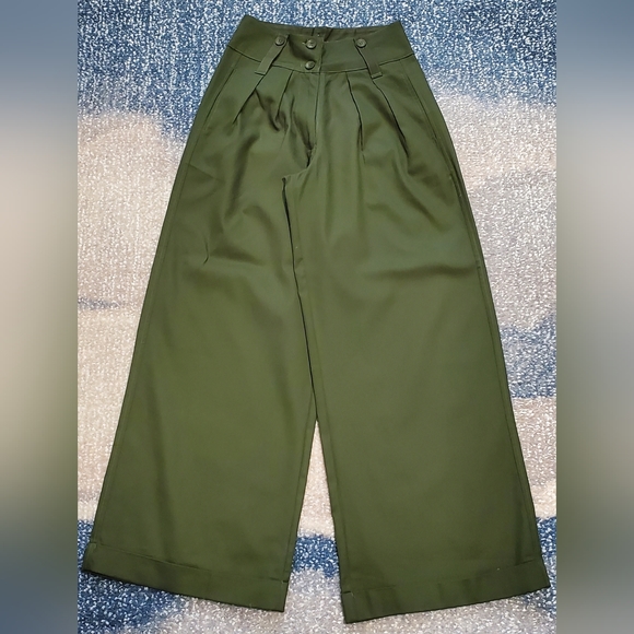 Anthropologie OLIVE Tiny Ulysses Pants - Picture 3 of 10